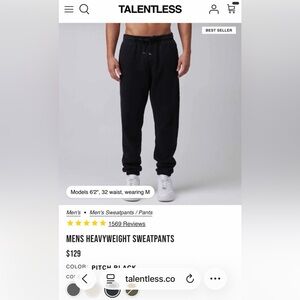 TALENTLESS Men's Heavyweight Sweatpants